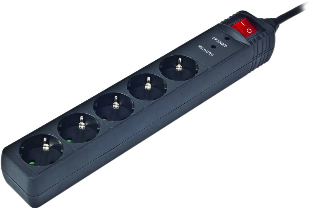 Gembird Prelungitor 5 prize cu protectie SPG5-C-5