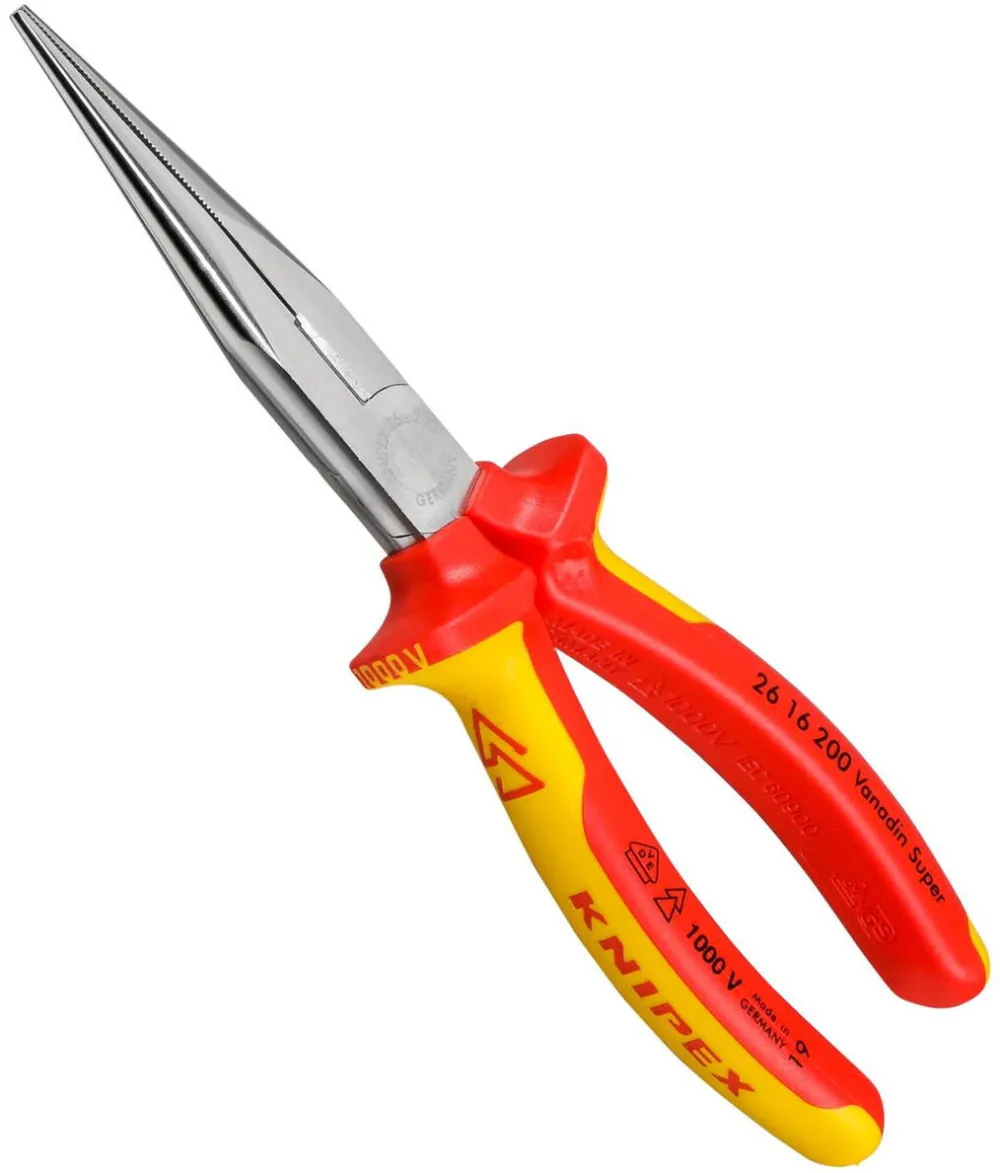 KNIPEX Cleste Snipe Nose Side Cutting Pliers chrome plated 200 mm