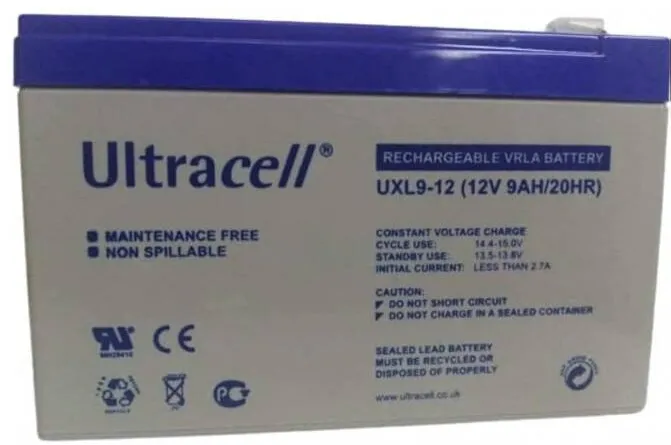 ULTRACELL Acumulator stationar 12V 9Ah Ultracell, Long Life, UXL9-12, borne F2 / T2, 6.3mm
