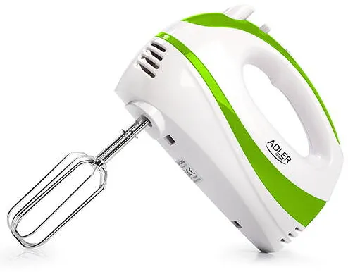 Mixer de mana Adler AD 4205 g 300 W 5 viteze turbo alb/verde