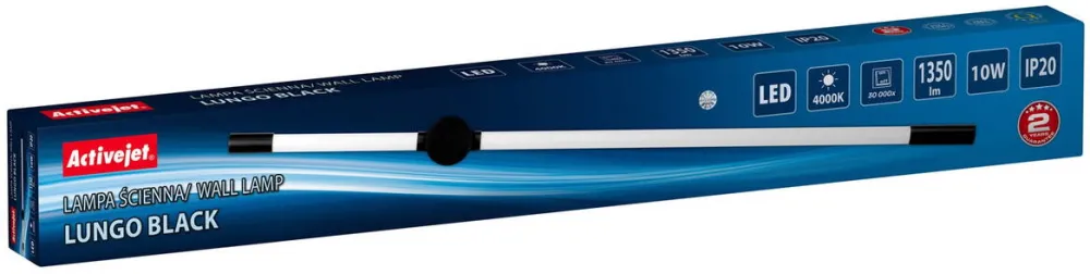 ACTIVEJET LED wall lamp AJE-LUNGO Black
