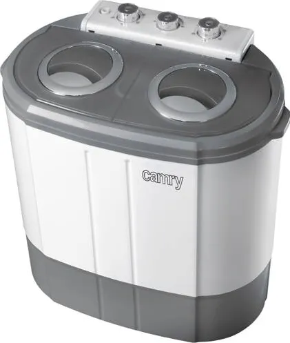 Mini Masina de Spalat CAMRY CR 8052 with spinning function, up to 3kg, Spinning up to 1kg, Alb-Gray