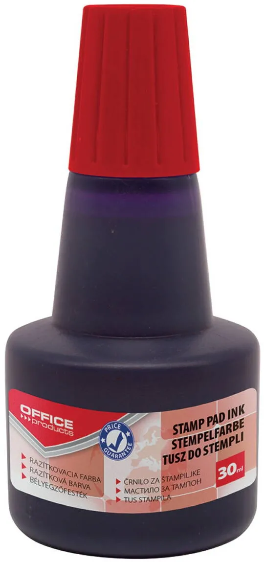 Office Products Tus stampile, 30ml, Office Products - rosu
