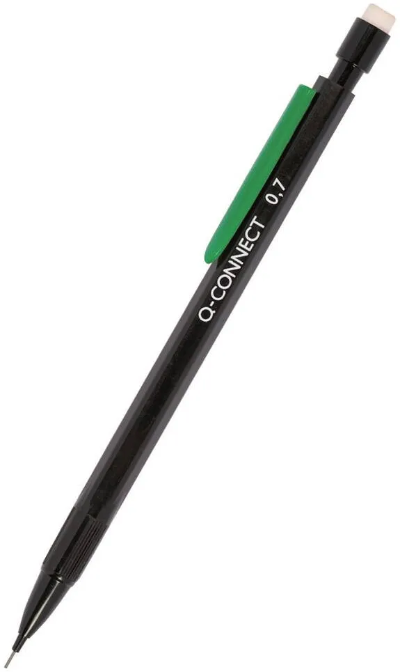 Q-CONNECT Creion mecanic din plastic, 0.7 mm, con si varf din plastic, Q-Connect