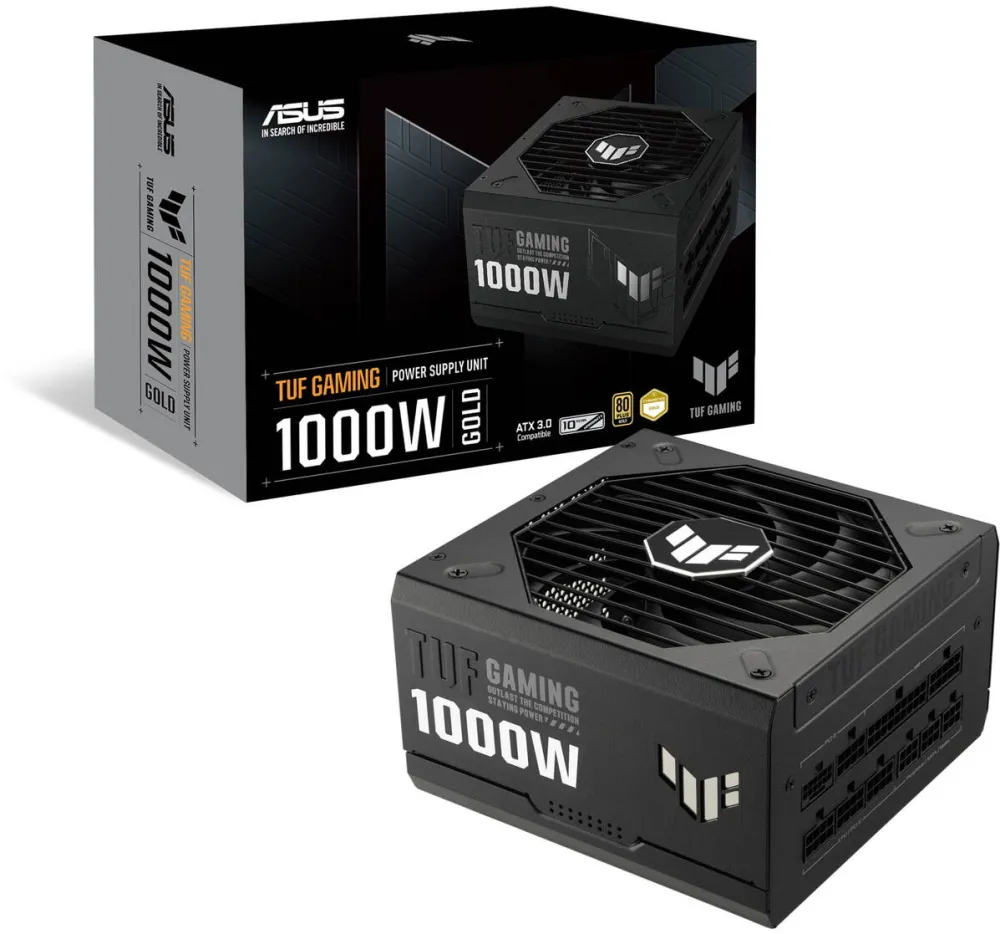 Sursa PC Asus Sursa PC full modulara ASUS TUF Gaming 1000W, 80 PLUS Gold, neagru