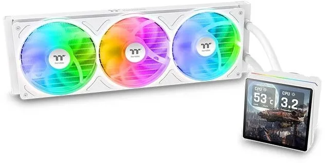 Cooler Thermaltake Cooler lichid TH360 V3 Ultra ARGB, alb, 3x12cm