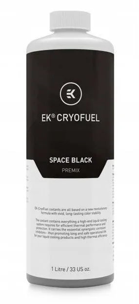 EK Water Blocks Lichid de racire EK-CryoFuel Space Black, premix 1000mL, protectie anticoroziva, negru