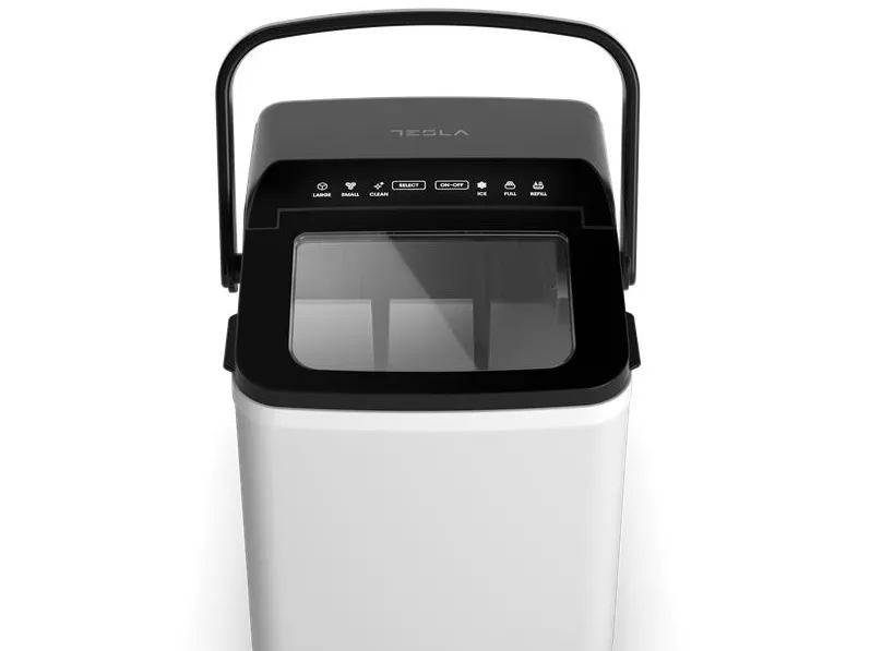 Tesla Masina de facut cuburi de gheata IM320WB1.2L, 150W, cub S/L, display LED, Alb/negru