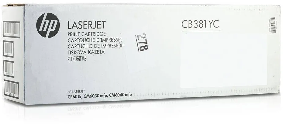 Toner imprimanta HP Toner HP Color LaserJet CB381YC, Cyan, 31000 pagini, Pentru HP CM6030, 6040, CP6015
