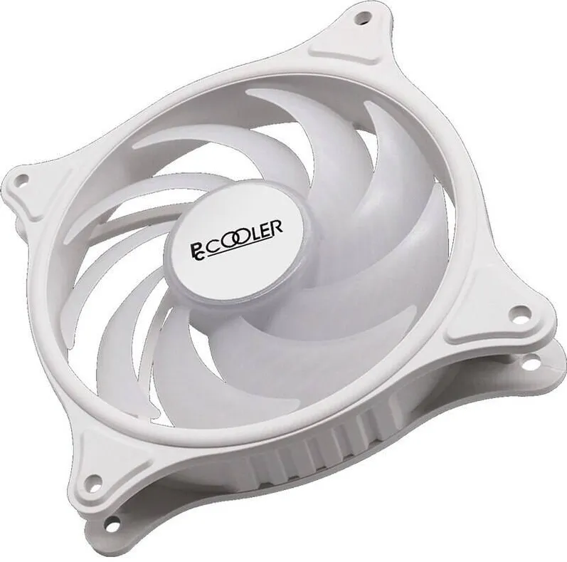PCCOOLER Ventilator „FX 120 Wh”, 120mm, 1200 rpm, hydraulic bearing, 31.68 cfm, 3-Pin + Molex D-Type, alb