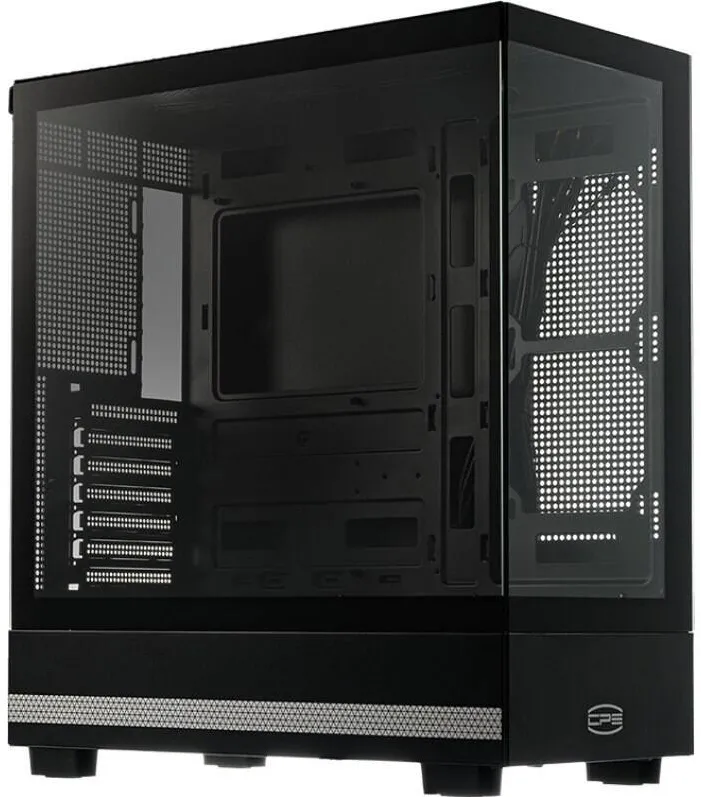 Carcasa PC PCCOOLER „C3 Q500”, middle tower, gaming, fara sursa, suporta 7xfan, PSU shroud, USB Type-C x 1, USB 3.0 x 1, USB 2.0 x 1, audio+mic, 7 sloturi expansiune, negru