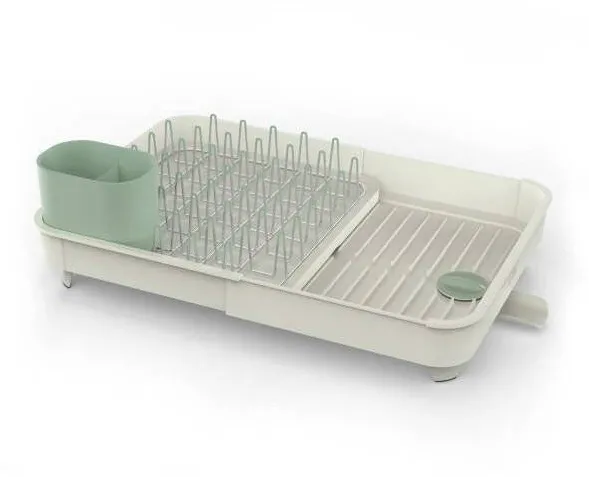 JOSEPH JOSEPH Scurgator vase, Joseph Joseph, Plastic/Otel, Extensibil, 53x36.6x9 cm, Alb/Verde