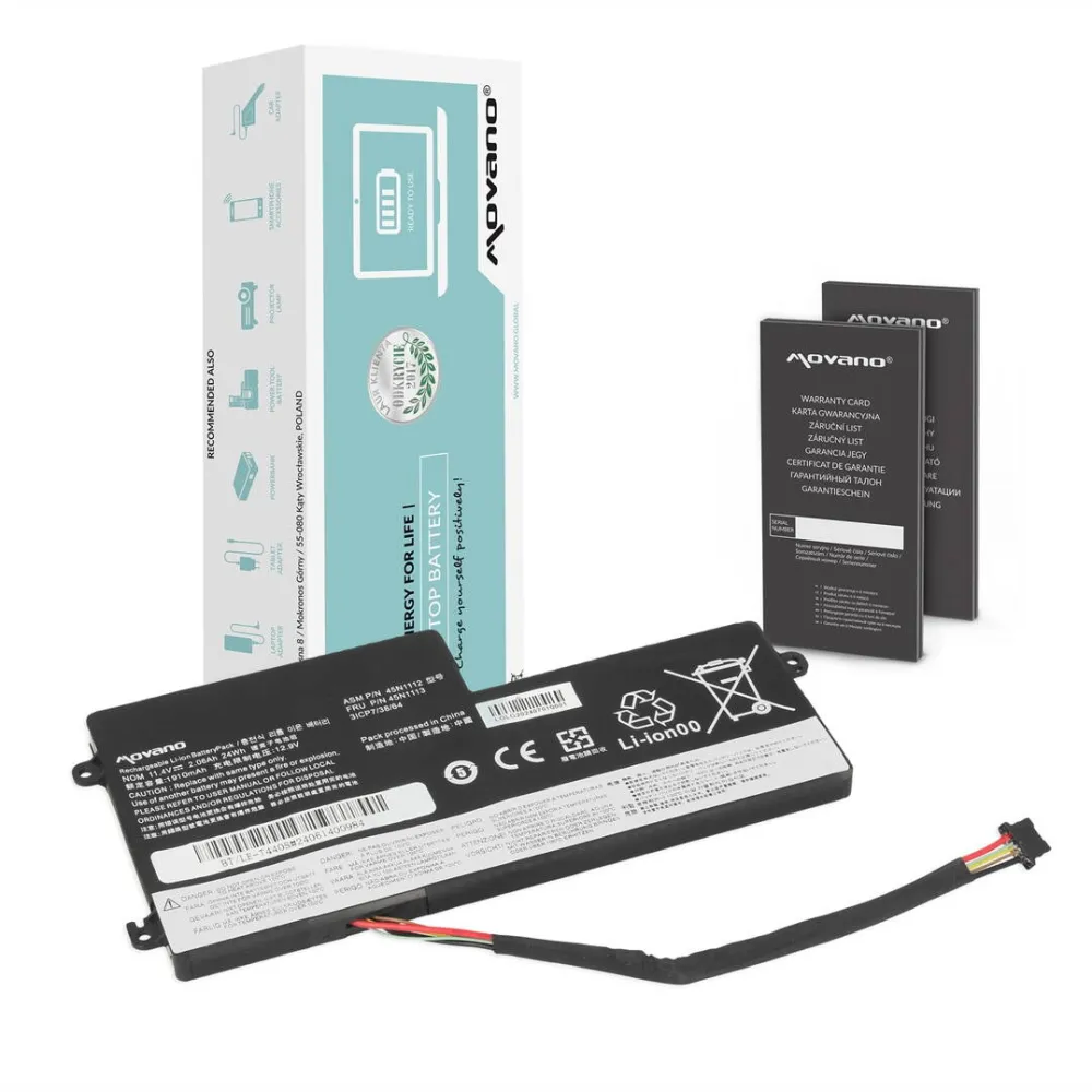 Acumulator Laptop Movano pentru ThinkPad, litiu-polimer, certificat CE, ROHS