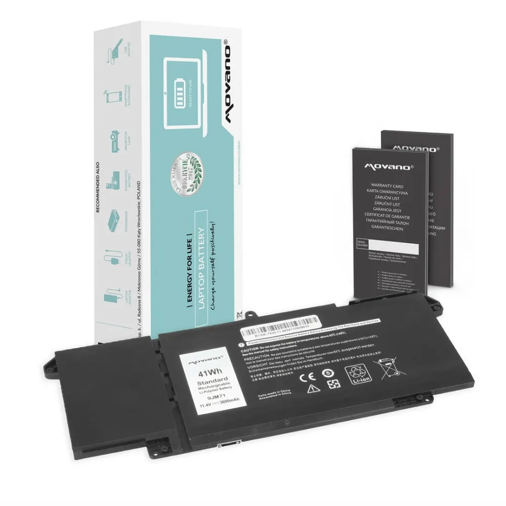 Acumulator Laptop Movano 9JM71 pentru Dell Latitude 5320 7320 7420 7520 - 11.4V