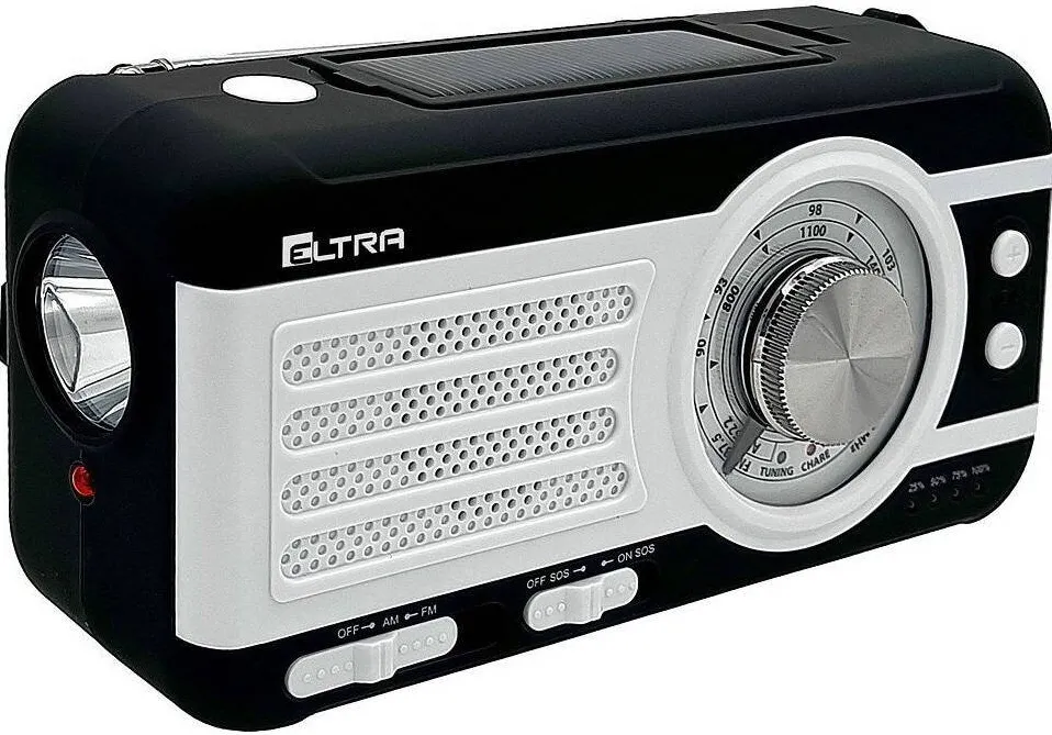 Eltra Radio, Eltra, Tip tuner, Indicator de acordare, Baterie reincarcabila, 160x80x55cm, Negru