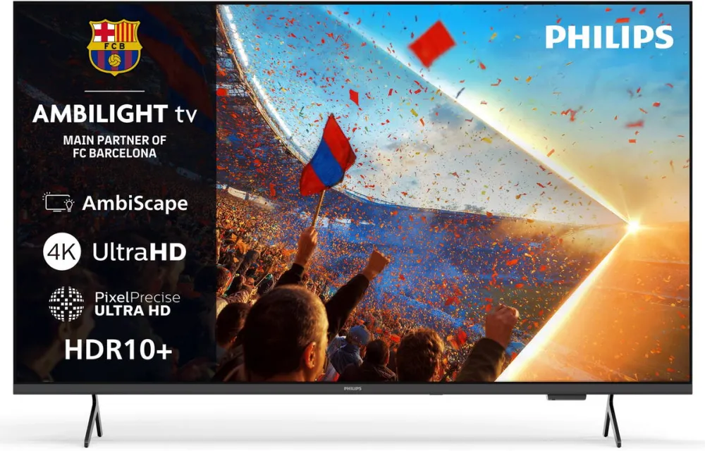 Televizor Philips AMBILIGHT tv LED 55PUS8001, 139 cm, Smart TV, Ultra HD 4K, Clasa F (Model 2026)