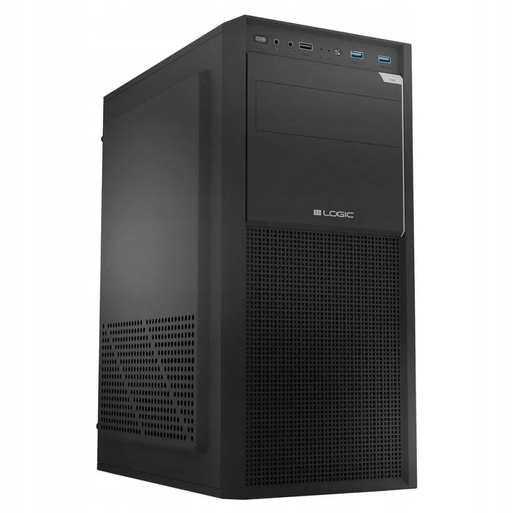 Carcasa PC Logic Concept J23 PRO ATX/mATX Midi USB-C/USB 3.0 Negru