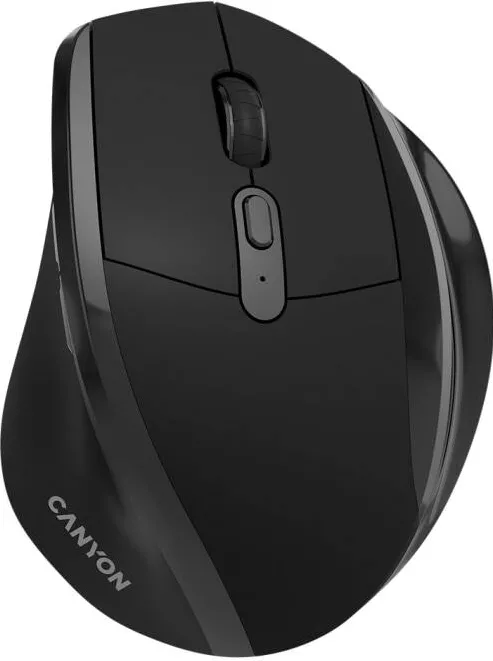 Mouse CANYON Wireless Canyon OnClick 17, Ergonomic, 6 Butoane, 1600 DPI, Negru