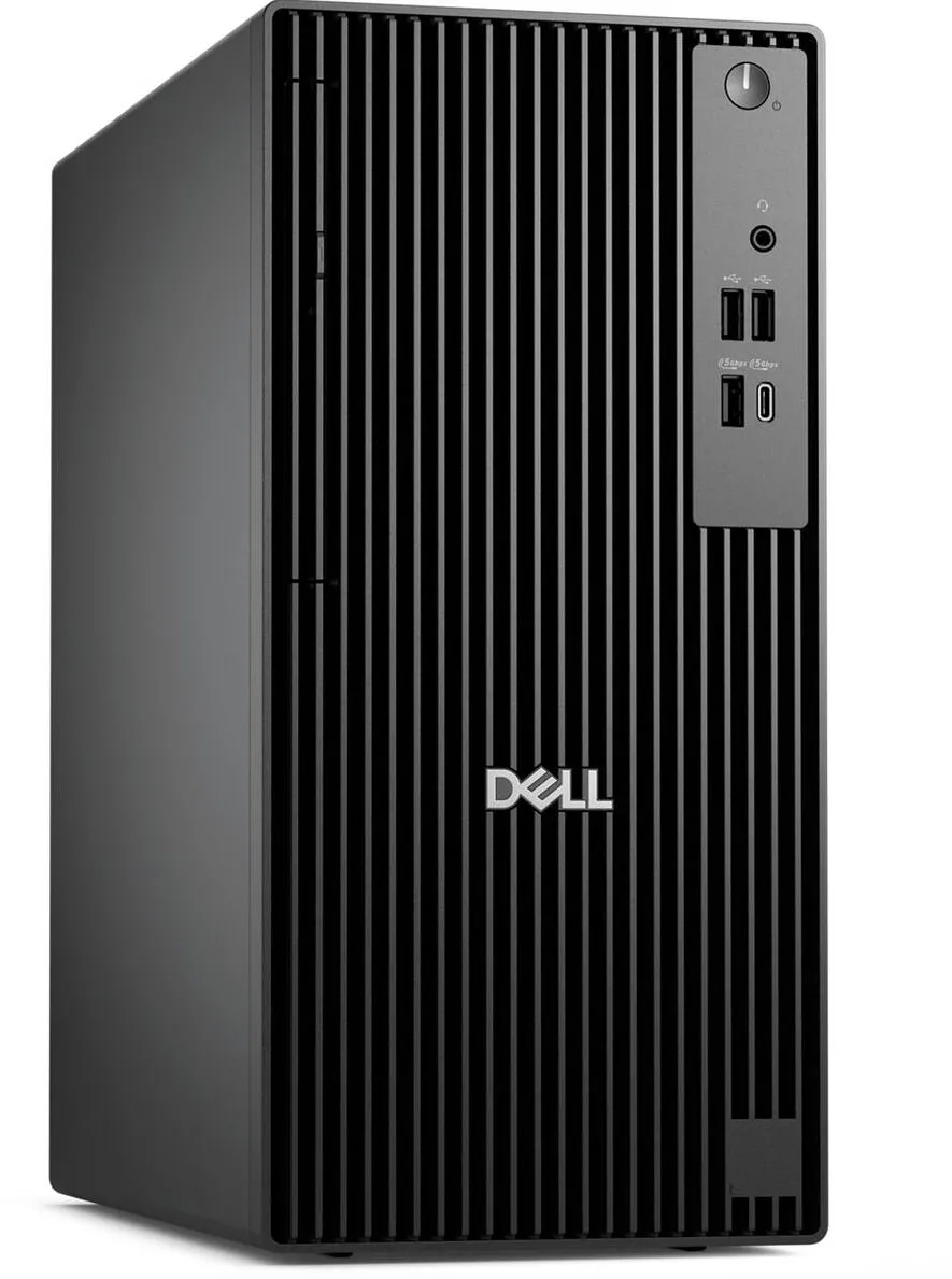 Sistem desktop Dell Pro Tower QCT1250 - Intel Core Ultra 7 265 vPro, 8GB: 1x 8GB, DDR5, up to 5600 MT/s, non-ECC, 512GB M.2 2280 SSD TLC, Integrated Graphics, Black, Ubuntu 24.04 LTS