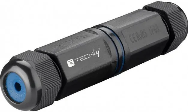 TECHLY IWP-MD C6-IP68T cable gender changer RJ-45 Black