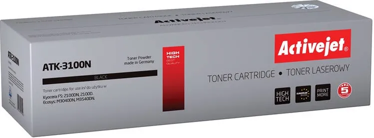 Toner imprimanta ACTIVEJET Compatibil ATK-3100N for Kyocera printer; Kyocera TK-3100 replacement; Supreme; 12500 pages; black