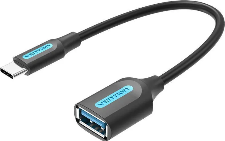Adaptor Vention Kabel USB-C 3.1 męski do USB żeński OTG Vention CCVBB 0,15 m, 2A, czarny