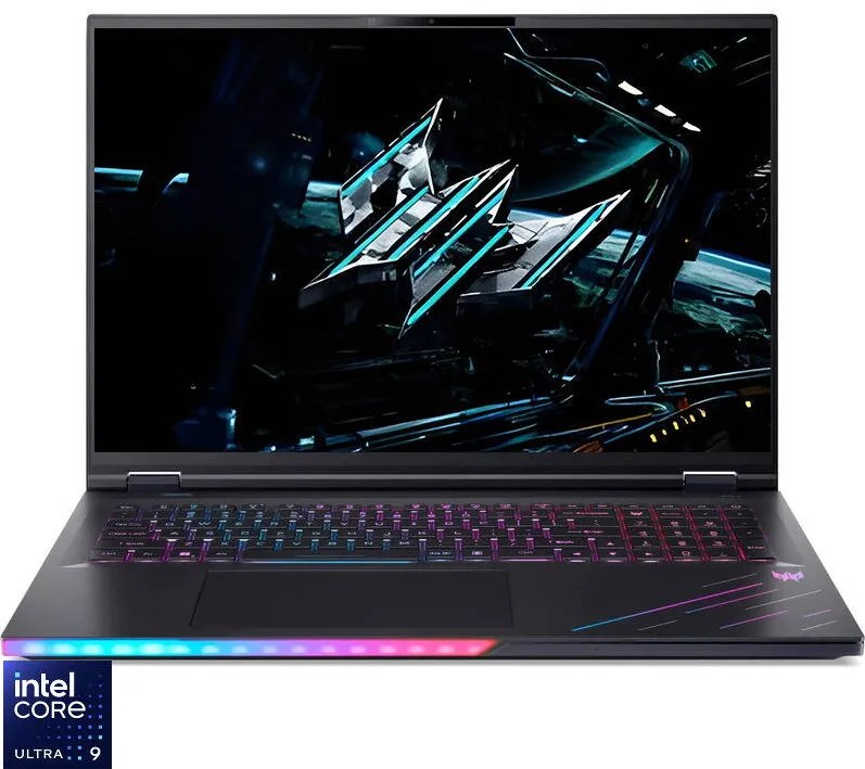 Laptop Acer Gaming 18'' Predator Helios 18 AI PH18-73, WQXGA Mini LED 250Hz, Procesor Intel Core Ultra 9 275HX (36M Cache, up to 5.40 GHz), 64GB DDR5, 2TB SSD, GeForce RTX 5080 16GB, Win 11 Pro, Abyssal Black