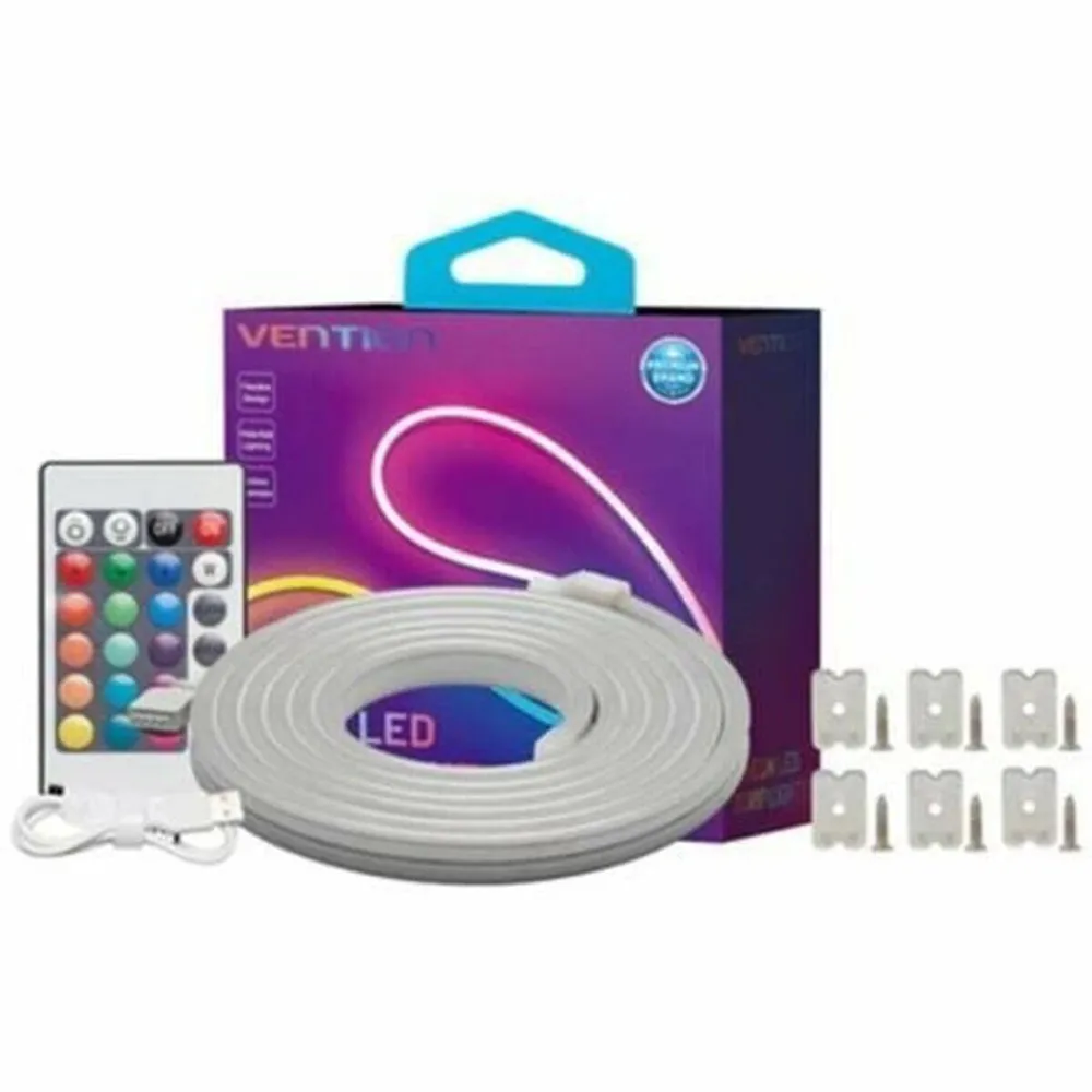 Vention Silicone Neon z pilotem IR i zasilaczem DC 12V 5m