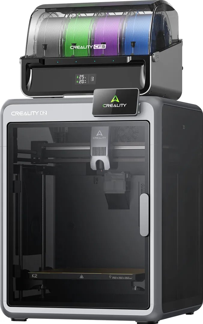 CREALITY Imprimanta 3D Creality K2 Combo, 16 culori, zona de imprimare 260x260x260mm, viteza 600mm/s
