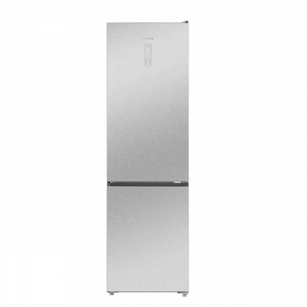Dreame Combina frigorifica DRB450WMBCEU, Total No Frost, clasa C, Inox