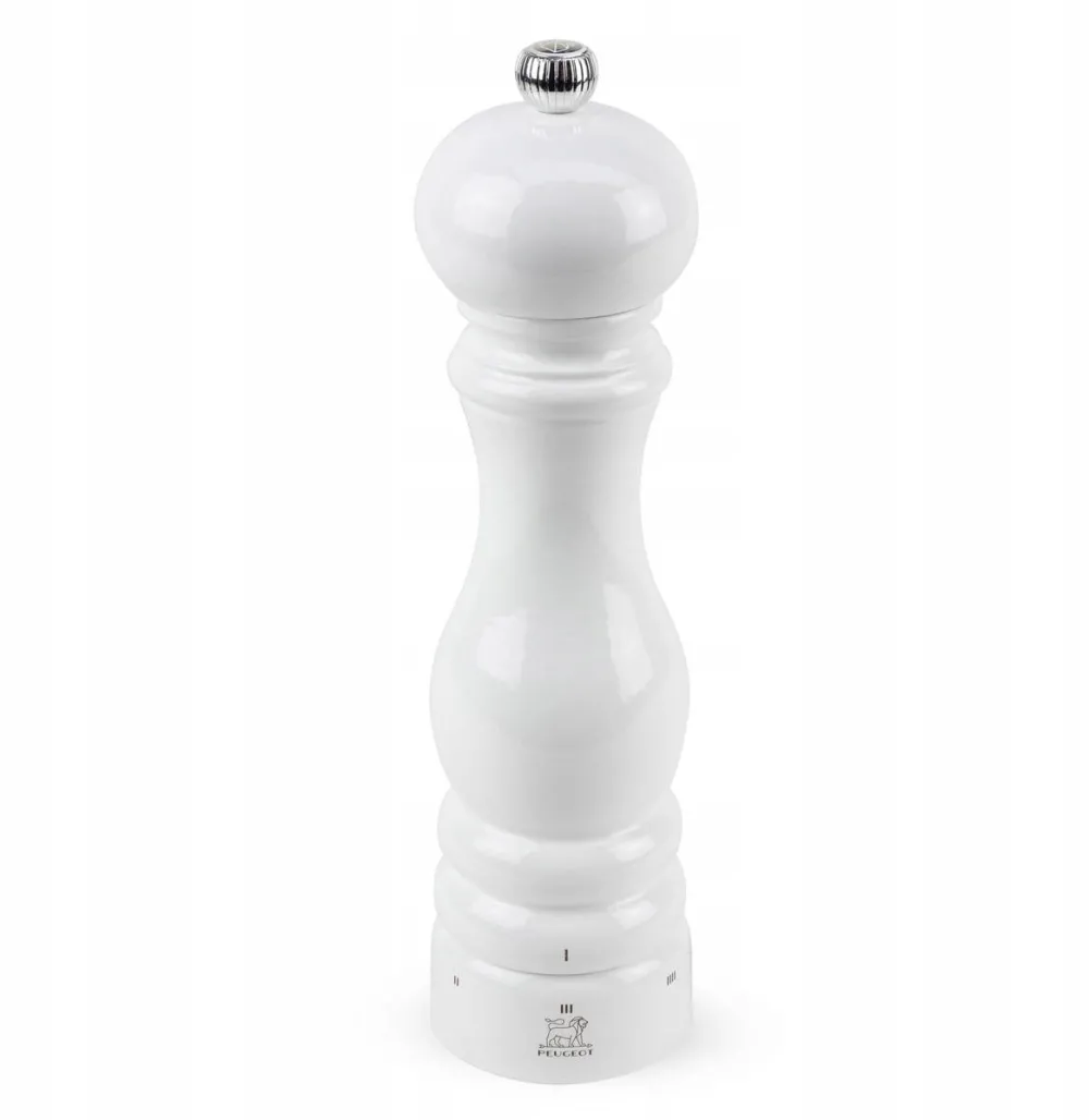Peugeot Morisca de sare Peugeot Paris 22 cm, alb lucios, mecanism ZIRLION, sistem u'Select