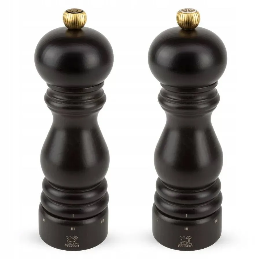 Peugeot Rasnite condimente Peugeot, set 2 bucati, 18 cm, culoare ciocolata