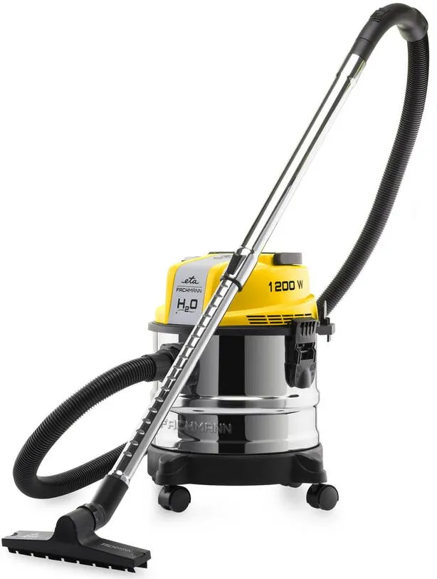 Aspirator ETA ETA421190000 FACHMANN Multipurpose Aspirator, 1200 W, Dust container 15 L, Yellow/Stainless steel