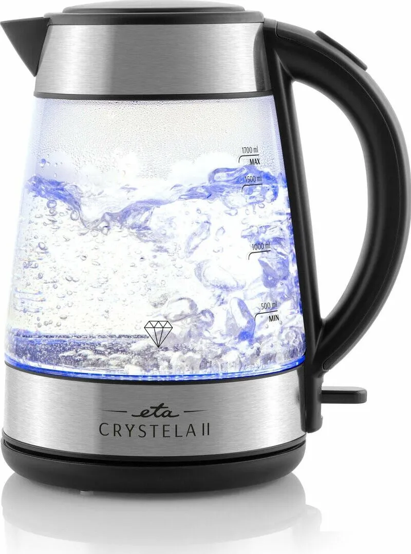 ETA ETA115490000 Crystela Glass kettle, 1.7 L, 2200 W