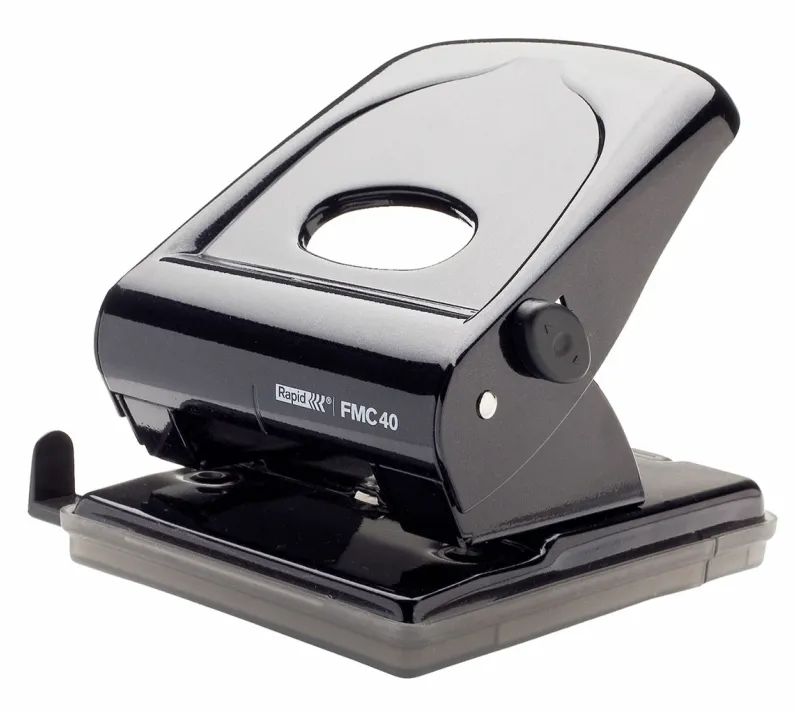Rapid Perforator metalic 40 coli, RAPID FMC40 - negru