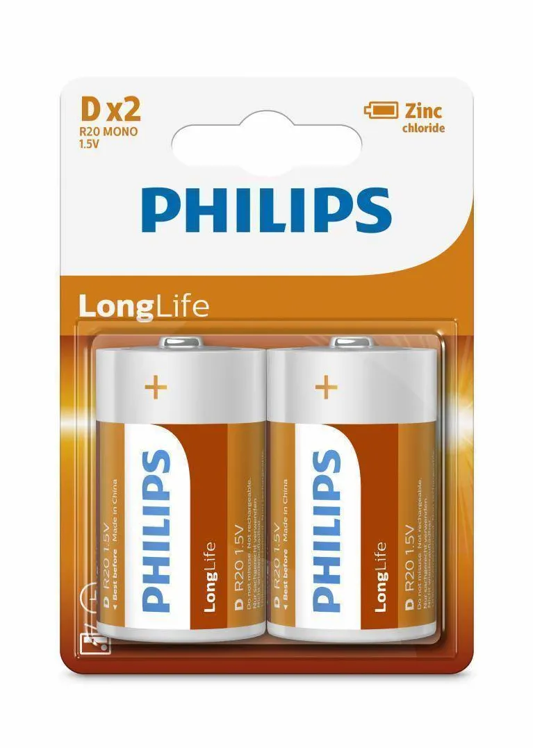 Philips PH LONGLIFE D 2-BLISTER