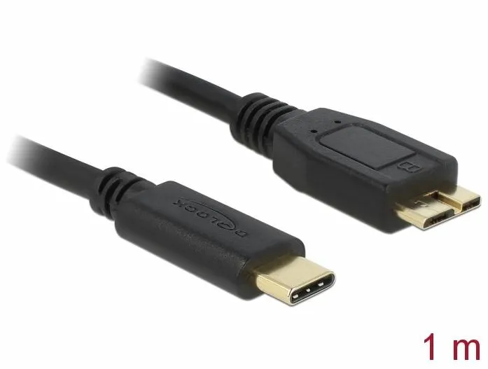 DELOCK 83677, USB-C cable - Micro-USB Type B to USB-C - 1 m