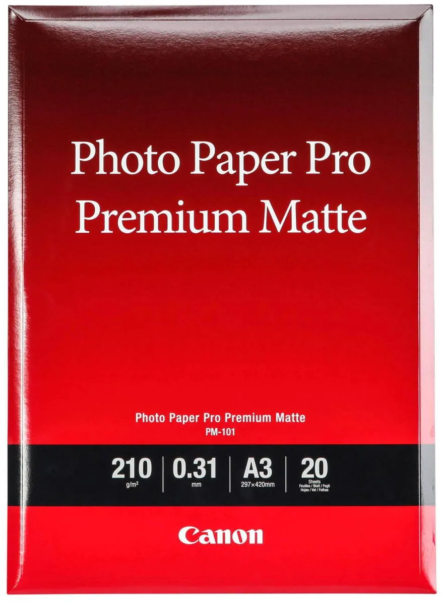 Hartie Foto Canon PM-101 Pro Premium Matte A 3, 20 Sheet, 210 g