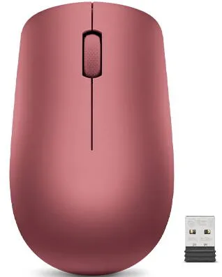 Mouse Lenovo 530, Wireless, Cherry Red
