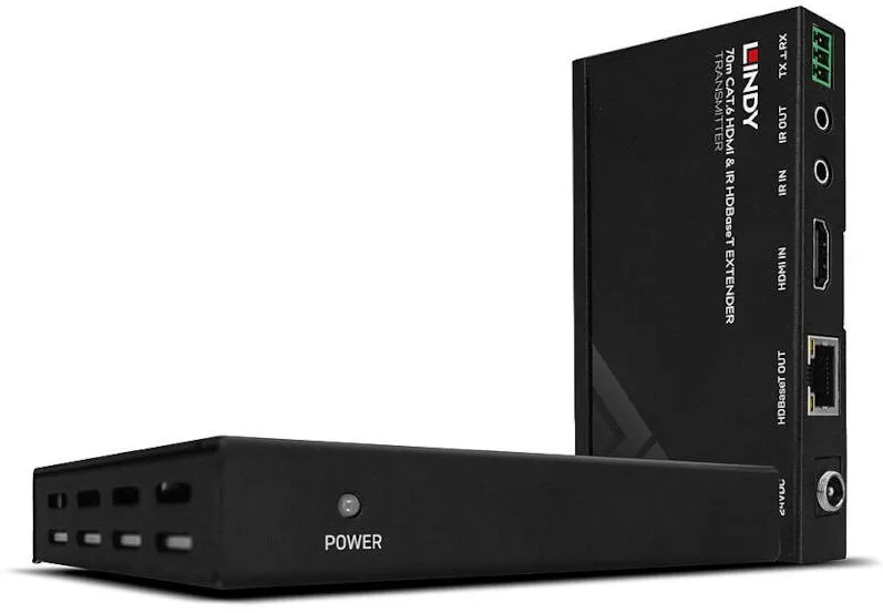 Adaptor Lindy HDMI Female - RJ-45 Female - HDMI Female, Extender HDMI 4K & IR, pana la 70 m