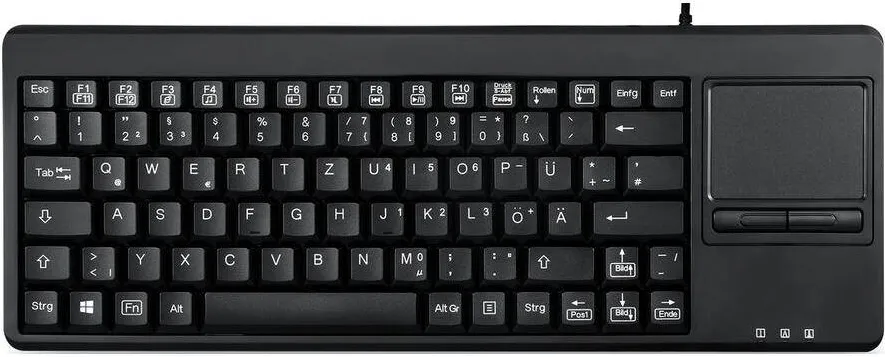 Accesoriu Retea Aixcase Tastatura DE + Touchpad USB for 19" Rack