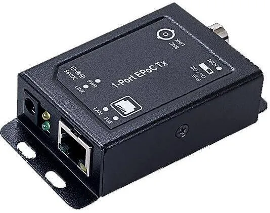 Wantec 2wIP E Adapter PoE-BNC-Client/Destinatar 1-Port