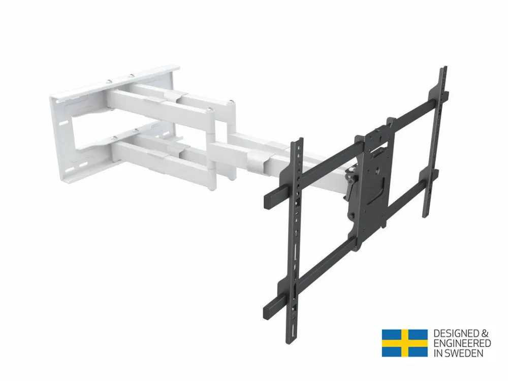 Suport TV / Monitor Multibrackets perete MB-6881, Long Reach Arm 910mm, diagonala 50"-90", max 60 Kg, Alb, inclinare si rotire