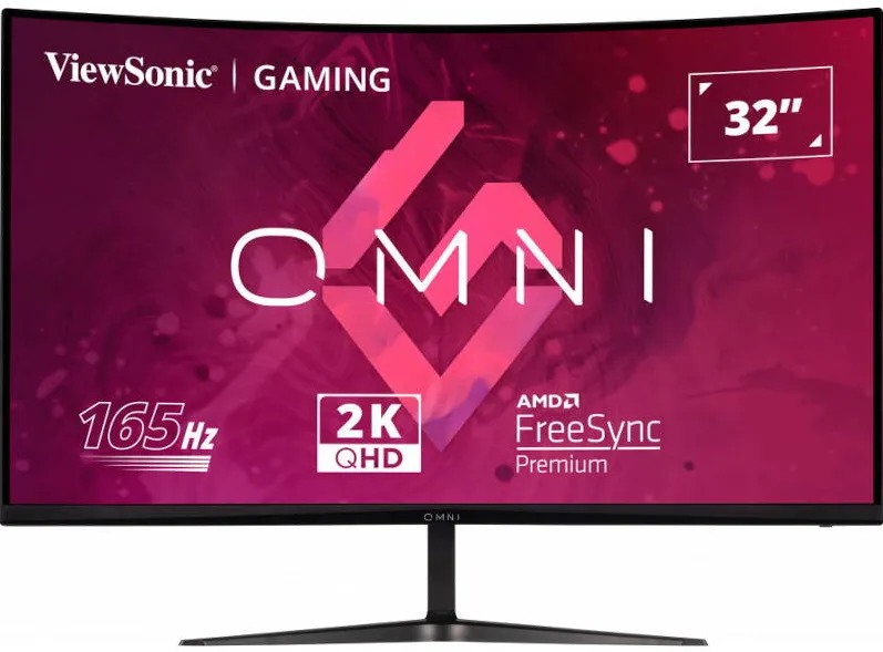 Monitor VIEWSONIC Gaming VX3218C-2K Curbat 31.5 inch QHD VA 1 ms 165 Hz HDR FreeSync Premium