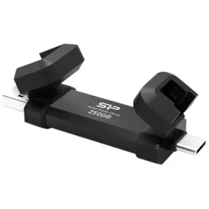 Memorie USB SILICON-POWER SILICON POWER DS72 250GB USB-A USB-C 1050/850MB/s Pendrive Black