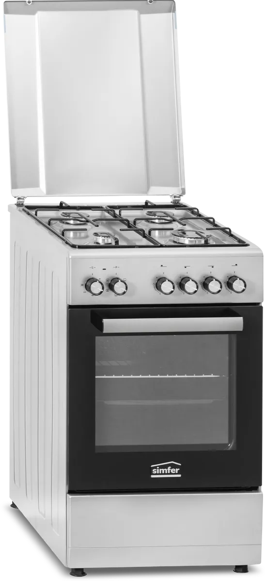 Aragaz Simfer 5405SERGG plita gaz cuptor electric 50 cm inox