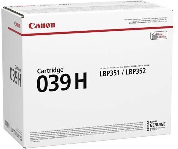 Toner imprimanta Canon Cartus toner laser Canon CRG-039H, negru, 25000 pagini