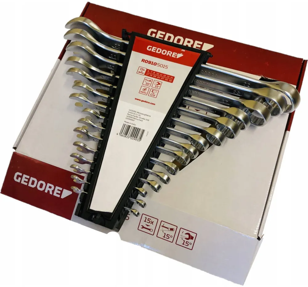 Gedore Set Chei Fixe Inelare Gedore Red 6-32mm, 15 Piese
