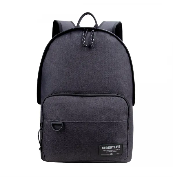 BestLife Rucsac BESTLIFE Devon, 44x30x18cm, compartiment laptop 15.6 inch, gri