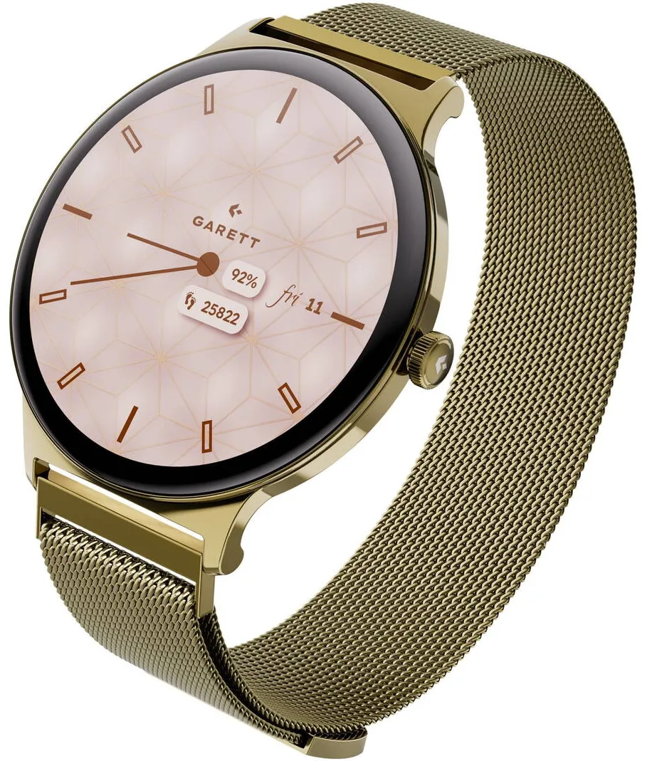 Smartwatch Garett Verona 2 cu plasa aurie